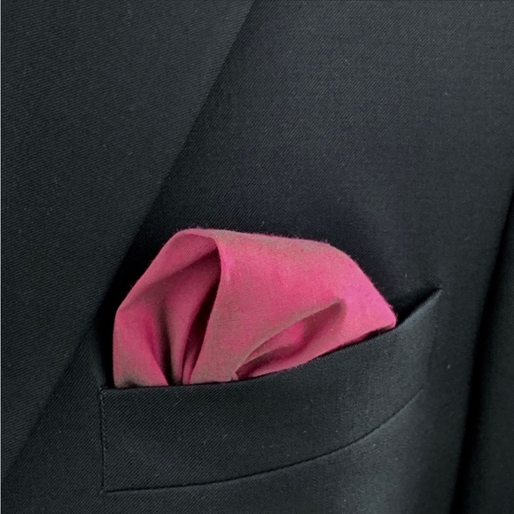 Men’s Navy Vintage Floral Print Necktie & Silk Pocket Square Set - Picture 8 of 12